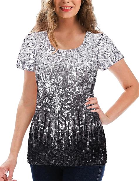 Glitter Celine Tops for Women 